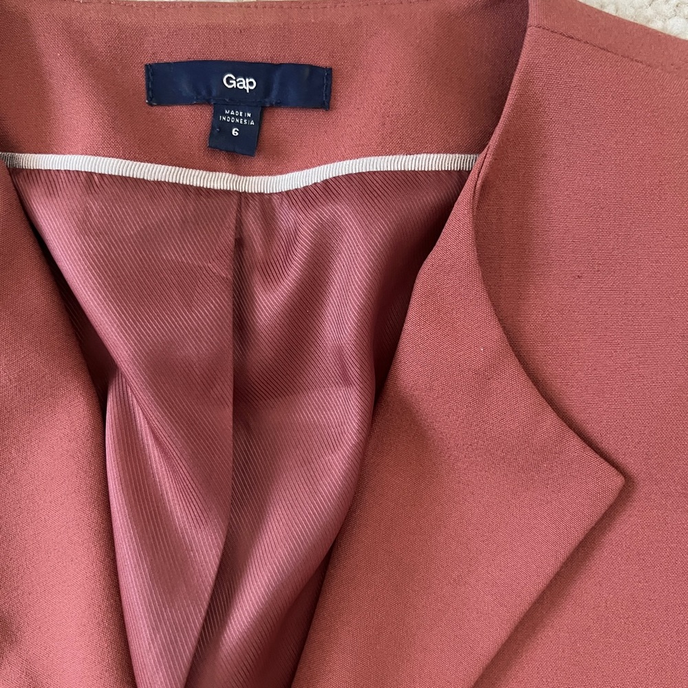 New Gap Blazer Jacket Coat Button Work Casual Lap… - image 4